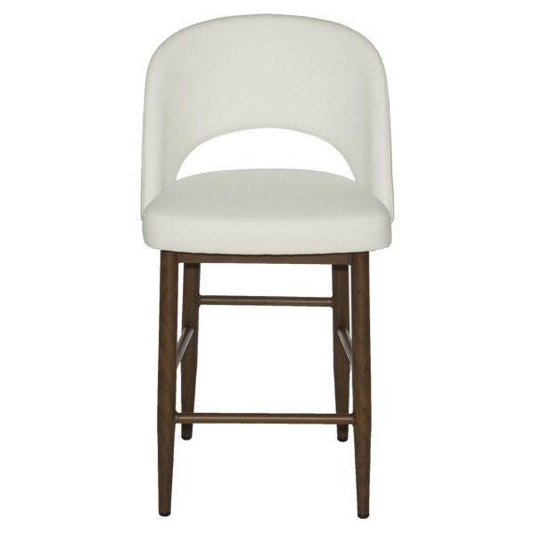 Henricks Stool white leatherette